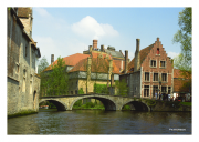 Canal with Bridge, Brugge, Belgium
