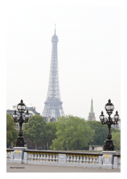 Eiffel Tower from Pont Alexandre III Bridge