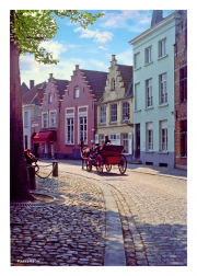 Horse drawn carriage in Brugge