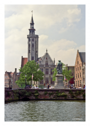 Along a canal in Brugge