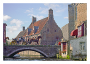 Carriage Ride Along a Canal in Brugge