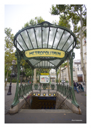 Paris Metro Station Entrance