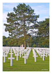 US Military Cemetery atop Omaha Beach