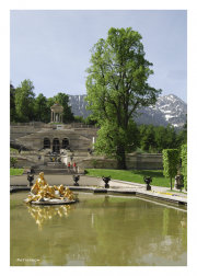 Fountain at Schloss Linderhof in Ammer Valley near Oberammergau