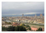 Cityscape with Cattedrale di Santa Maria del Fiore and Ponte Vecchio