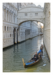 Gondola Under the Bridge of Sighs