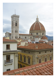 Cattedrale di Santa Maria del Fiore from rooftop, Florence, Italy