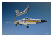 F-11F "Tiger" & MIG-15