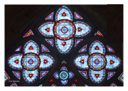 Stained Glass in Notre Dame Cathedral of Bayeux