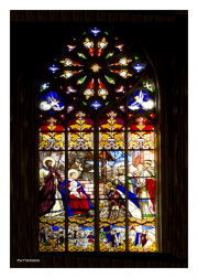 Birth of Christ Stained Glass Window