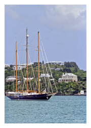 Sailboat off Coast of Bermuda