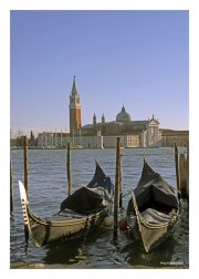 Venice Lagoon with Gondolas