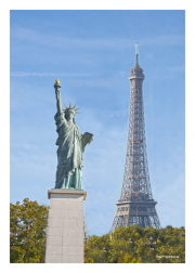 Eiffel Tower & Statue of Liberty